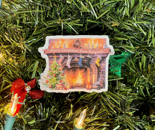 Basgiath Christmas Fireplace - Fourth Wing - Bookish Christmas